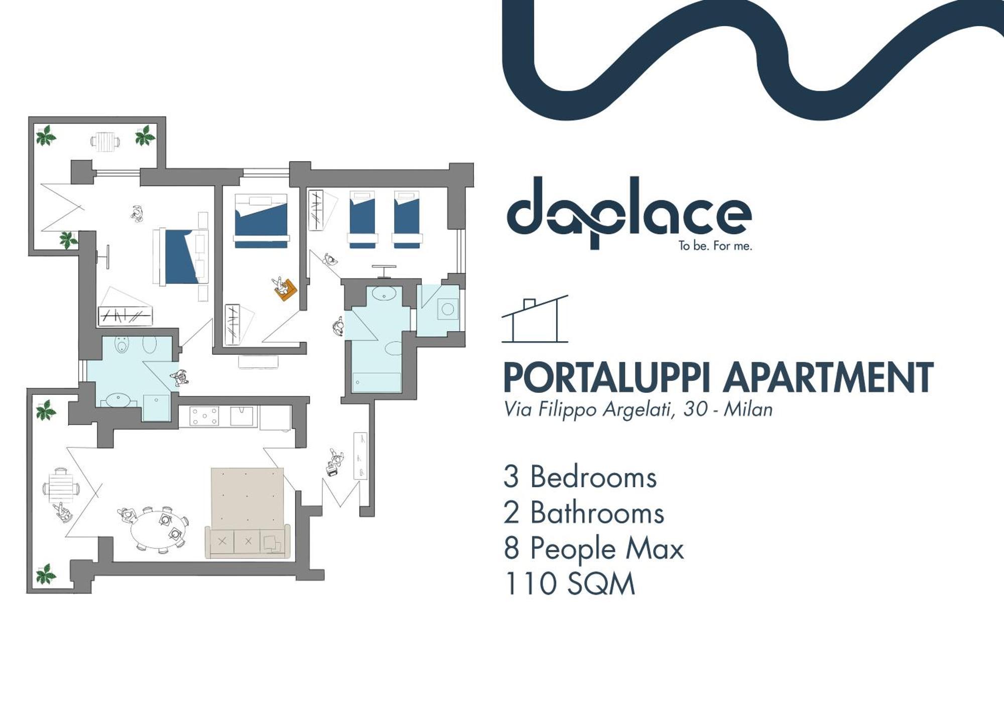 Daplace - Portaluppi Apartment Милан Экстерьер фото